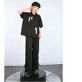 Load image into Gallery viewer, [Ancient monster house---Yunmeng Yukan series]★China style pants★Bottoms Gaucho pants Black Black slimming wear
