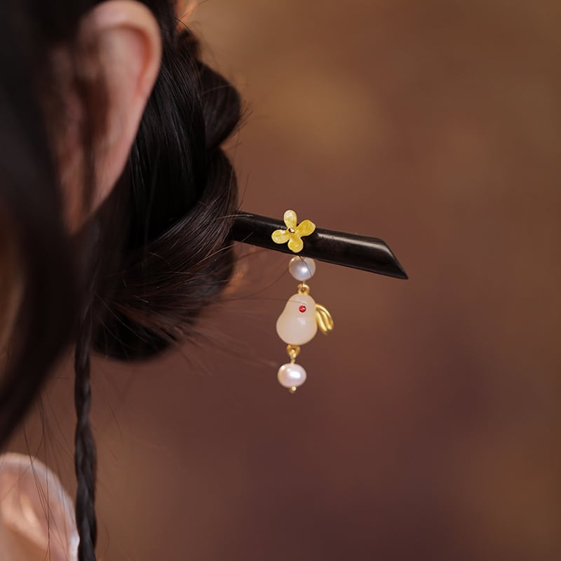 [Ma series]★China style hair ornament★1 hairpin 12 types ladies accessories fringe rabbit present birthday