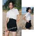 Load image into Gallery viewer, [Big Blue Dragon Series] ★Short pants★ Chinese clothes, mini length, slimming design, easy to match, black, black
