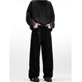 Load image into Gallery viewer, [Mr Bense Series] ★Denim Pants★ Embroidered Bottoms Trousers Unisex Men's Simple Black
