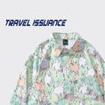 Gallery viewerに画像を読み込む, 【TRAVEL ISSUANCEシリーズ】★シャツ★ 2color 長袖シャツ トップス 男女兼用 メンズ 兎 ウサギ カートゥーン 青 緑
