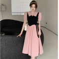 Load image into Gallery viewer, [JIGUJIGU series] ★One piece★ Short sleeve dress, switching, fake layered, large size, pink, cute color scheme
