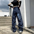 Load image into Gallery viewer, [Miyakoya Series]★Denim Pants★ Trousers Bottoms Dragon, Golden Dragon, Silver Dragon Embroidered Gaucho Pants Gaucho
