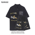 Load image into Gallery viewer, [NAMAD Series]★Setup★ 3color shirt + shorts unisex thin black light brown gray
