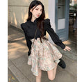 Load image into Gallery viewer, [KEKELI Series] ★China-style dress★ Changeover, short length, improved cheongsam dress, floral pattern, slimming appearance
