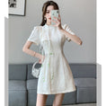 Load image into Gallery viewer, [LINXIAOXIAN series] ★China style dress★ 2color improved cheongsam dress cute short sleeve summer clothes
