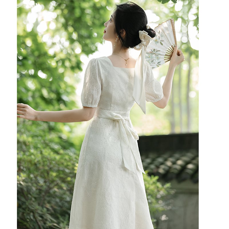 [Rinroki Series] ★Chinese style dress★ Dress for improving temperament, commuting, weddings, dates, women's summer clothes