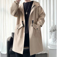 Load image into Gallery viewer, [Kaei Series] ★Trench coat★ 3colors Black, green or light brown, cotton insert type available, hooded, hat included
