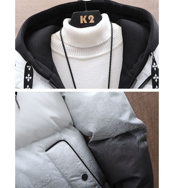 [ZBH Series]★Down Coat★ 5color 90% Down Gradient Winter Coat Warm Thick Unisex Men's Large Size