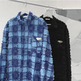 Load image into Gallery viewer, [Tetsusho Series]★Shirt★ 2color Tops Plaid Unisex Men's Large Size Blue Black
