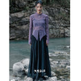 Load image into Gallery viewer, [Big Blue Dragon Series] ★China style skirt★ Bottoms, ladies, easy to match, light, original, black
