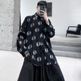 Load image into Gallery viewer, [Illustrated series] ★Chinese style shirt★ Tops Dot pattern Black Black Chinese clothes Easy to match ML XL
