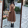 Load image into Gallery viewer, [Dong Xiaojie Series] ★One Piece★ Fake Layered 3color Large Size Brown Black Wine Red
