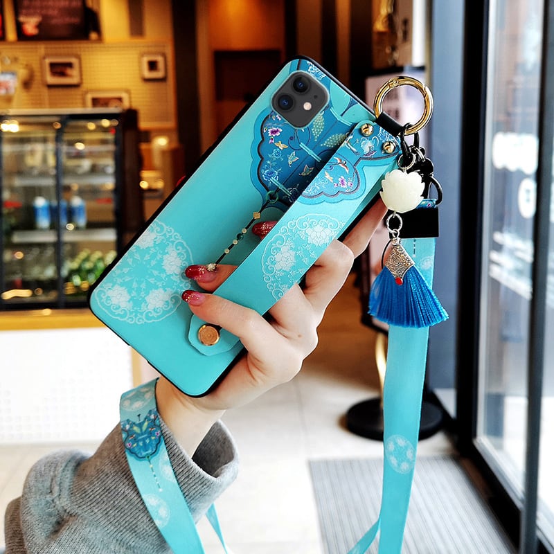 [YOUPIN series]★Mobile case★iPhone 11 11Pro 11ProMax XR X/XS XS Max 7/8 Chinese style green blue