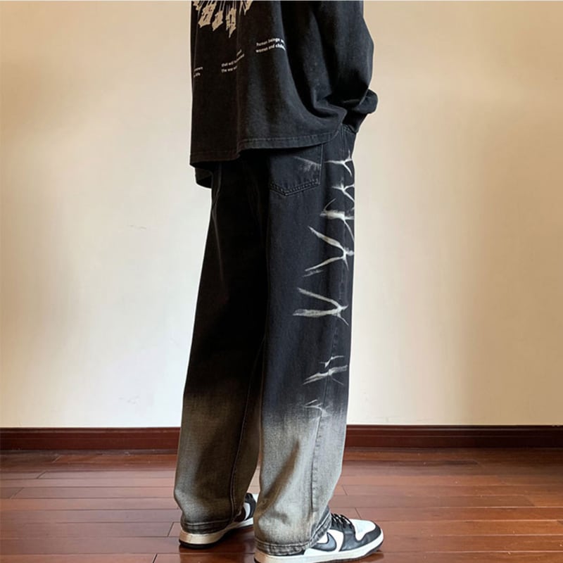 [PEIZAN Series]★Denim pants★ 2color bottoms pants unisex men's gradation fashion