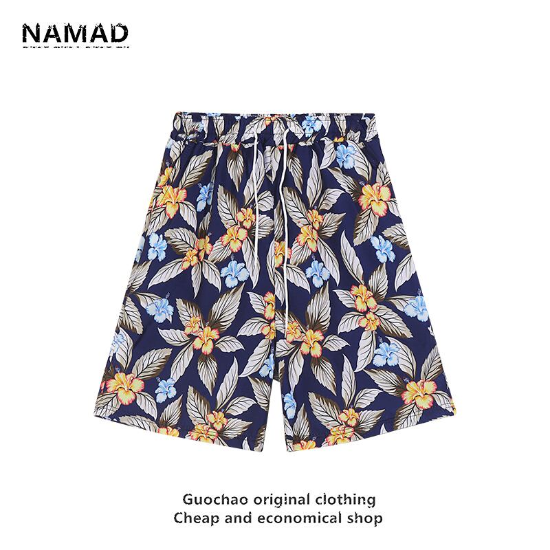 [NAMAD Series]★Setup★ 2-piece set Hawaii Aloha shirt Shirt + shorts Unisex Men's Floral pattern