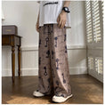 Load image into Gallery viewer, [BIGEMAN Series] ★Casual Pants★ Bottoms Trousers Men's Large Size Floral Pattern Brown
