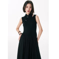 Load image into Gallery viewer, [Yang's Great Dream Series]★Chinese style dress★ Improved Chinese dress, Chinese clothes, slimming, long length, black, black summer clothes
