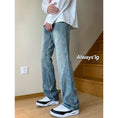 Load image into Gallery viewer, [BIGEMAN Series]★Denim Pants★ 2color Bottoms Pants Unisex Men's Slimming Black Blue Stylish
