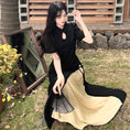 Load image into Gallery viewer, [DONGXIAOJIE series] ★China style dress★ Summer clothes, fake layered, large size, slimming, plain color, commuting
