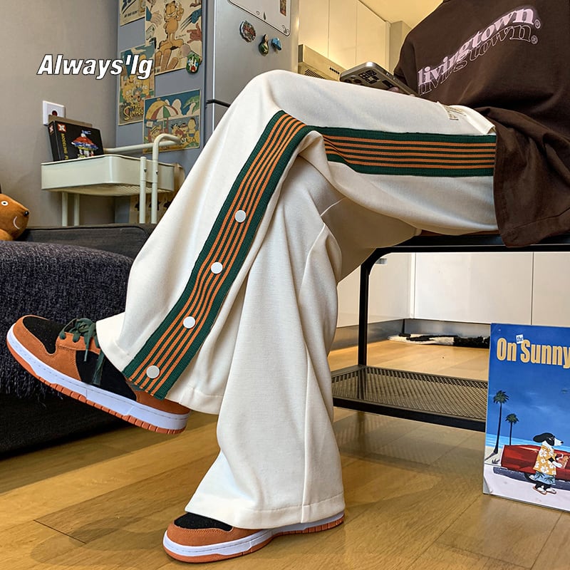 [Ushiomiomi Series] ★Casual Pants★ 2color Pants Bottoms Beige Green Slimming Large Size