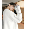 Load image into Gallery viewer, [CHICERRO Series]★Sweater★ 2color Tops Color Scheme Fake Layered Unisex Men's White Gray
