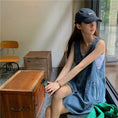 Load image into Gallery viewer, [XIAOXIN Series]★Dress★Sleeveless Women's Fashion V-neck Short Length Denim
