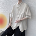 Load image into Gallery viewer, [MMstudios series]★China style shirt★ Tops 3color Unisex Men's Large size Plain Black Red
