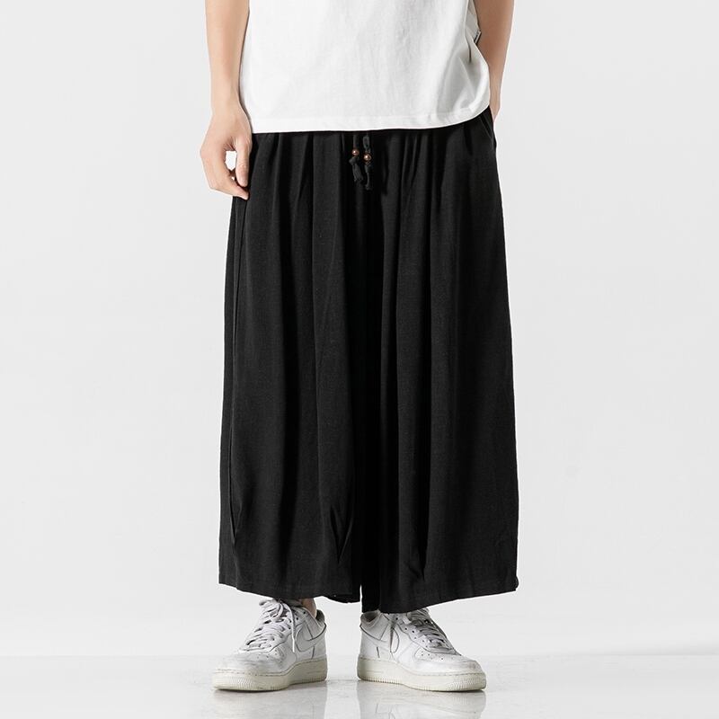 [JUNYI Series]★Casual Pants★ 3color Bottoms Chinese Style Pants Men's Large Size Plain Simple