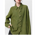 Load image into Gallery viewer, [WEIWU Series] ★Shirt★ Tops, stylish design, women's, trendy, fashionable, SML, green
