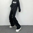 Load image into Gallery viewer, [MGJM Series]★Casual Pants★ Pants Unisex Men's Alphabet Unique Black Black Design
