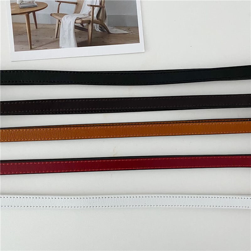 [Yuwei Series]★Belt★ 6color Accessories PU Alloy Rose Accessories Black Black Black White Red Brown