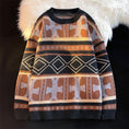 Load image into Gallery viewer, [Ushiomiomi Series] ★Sweater★ 2color knit tops Unisex Men's Large size Ethnic style Unique
