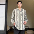 Load image into Gallery viewer, [Illustrated series] ★China style shirt★ 2color tops unisex men's ink pattern casual retro
