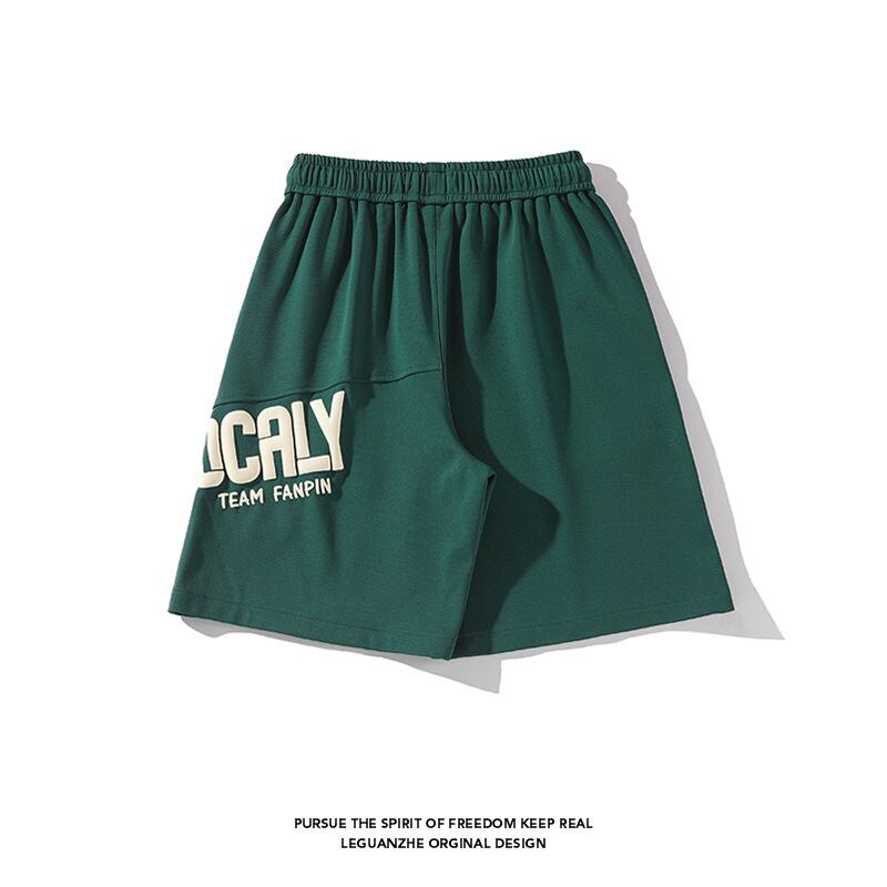 [BIGEMAN Series] ★Shorts★ 4color Bottoms Short Length Pants Unisex Men's Large Size Black Green Beige Brown