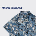 Load image into Gallery viewer, [TRAVEL ISSUANCE Series] ★Floral Pattern Shirt★ Hawaii Aloha Shirt Print Unisex Men's Blue Short Sleeve Shirt
