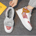 Load image into Gallery viewer, [NJR Series] ★Sneakers★ Brushed lining 3 colors Winter thick warm men's shoes Sports style oil painting style Size 39-44
