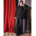 Load image into Gallery viewer, [Old Monster --- Preface Series] ★China style trousers★ Bottoms Spring/Autumn type Gaucho pants Text pattern Black Black
