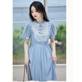 Load image into Gallery viewer, [Kasa Castle Series] ★One Piece★ Dress Sweet Cute Commuting Wedding Date Summer Clothes Blue Blue
