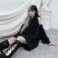 Load image into Gallery viewer, [Miyakoya Series] ★Parker★ Tops Sexy Women's Fashion Easy to Match Black Black Harajuku Style
