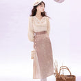 Load image into Gallery viewer, [Dust Smoke Cloud Dream -- Shusui Satoshi Series]★China-style skirt★Bottoms Chinese clothes Chinese clothes SML that gives a gentle impression
