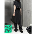 Load image into Gallery viewer, [YIDAO Series] ★Casual Pants★ Switching Chinese Clothes Black Black Skirt + Trousers Integrated Slimming Wear
