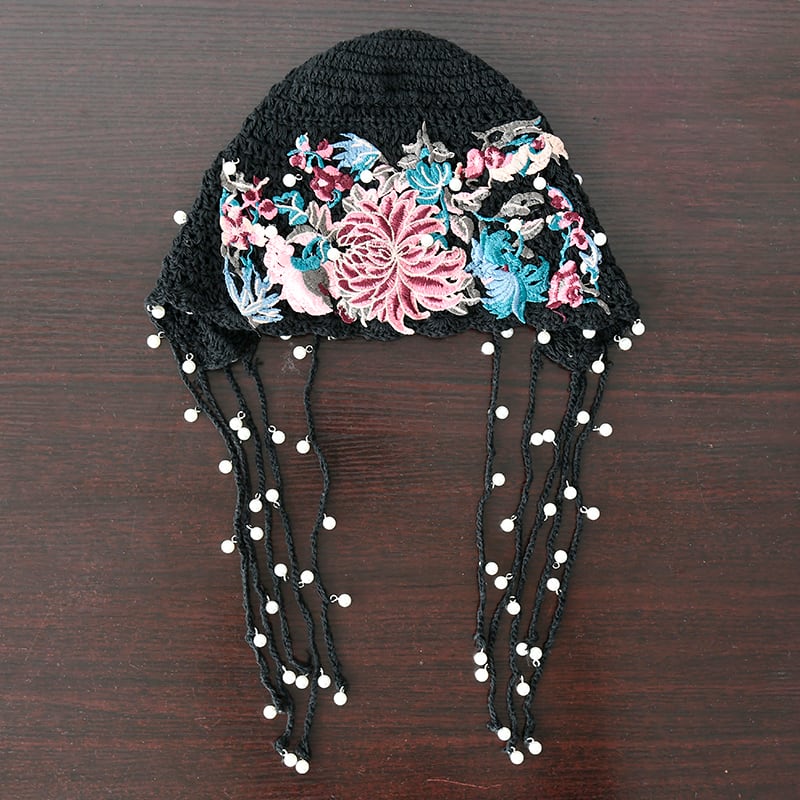 [Fish Series]★Hat★ 4color Hat Knitted Women's Retro Elegant Fringe Unique