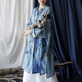 Load image into Gallery viewer, [LIANSHANG Series] ★Chinese style tops★ Shirt, long shirt, blue, loose, slimming, Chinese clothes
