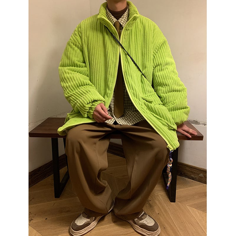 [KADISHOU series] ★Cotton coat★ 3color outer winter coat unisex men's large size corduroy