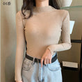 Load image into Gallery viewer, ★Knit tops★ 10 color selection Easy to match Slimming Easy to match Blue Black Red Pink Green Gray White Cheap
