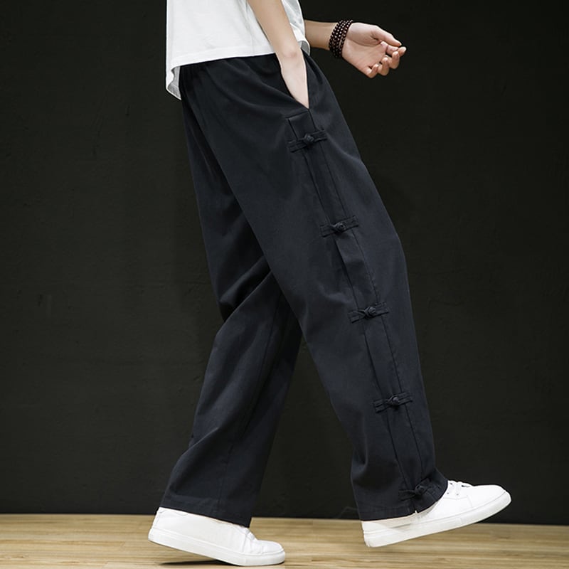 [JINTANG Series]★China style pants★ 2color bottoms pants unisex men's large size crane