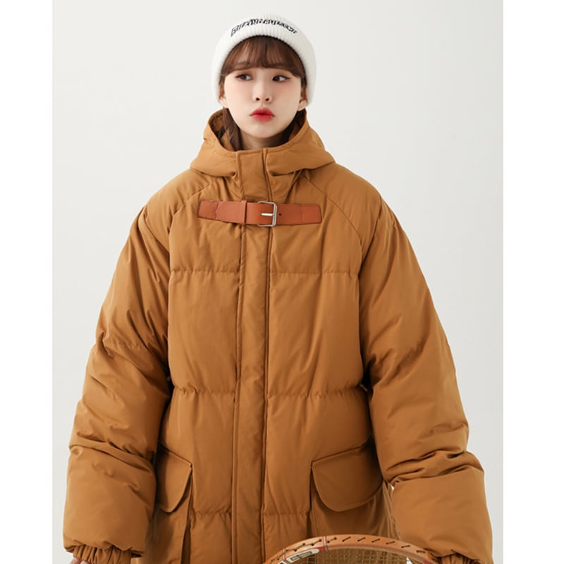 [Suikoishi Series] ★Winter coat★ Cotton coat outerwear 2color Unisex Men's Brown Navy ML XL 2XL