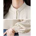 Load image into Gallery viewer, [ODY Series] ★Chinese style shirt★ Embroidery Super cute Hanfu tops Long sleeve shirt Easy to match for commuting to work or dating
