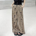 Load image into Gallery viewer, [YIDAO Series] ★Casual Pants★ Switching Print Summer Clothes Gaucho Pants Trousers Slimming Wear
